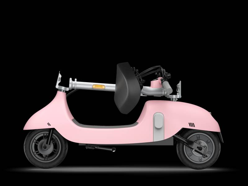 Pink Foldable Electric Scooter – Fun, Fast, and Ready to Ride!